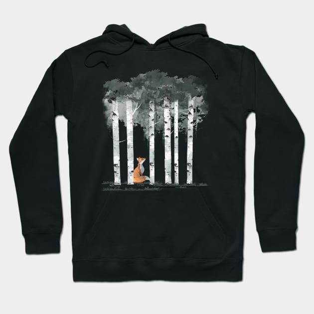 Birch Tree Forest 4 Hoodie by Collagedream